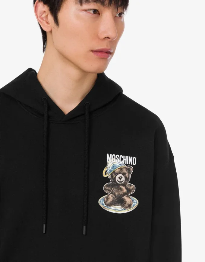 Felpa in cotone biologico Moschino Teddy Bear