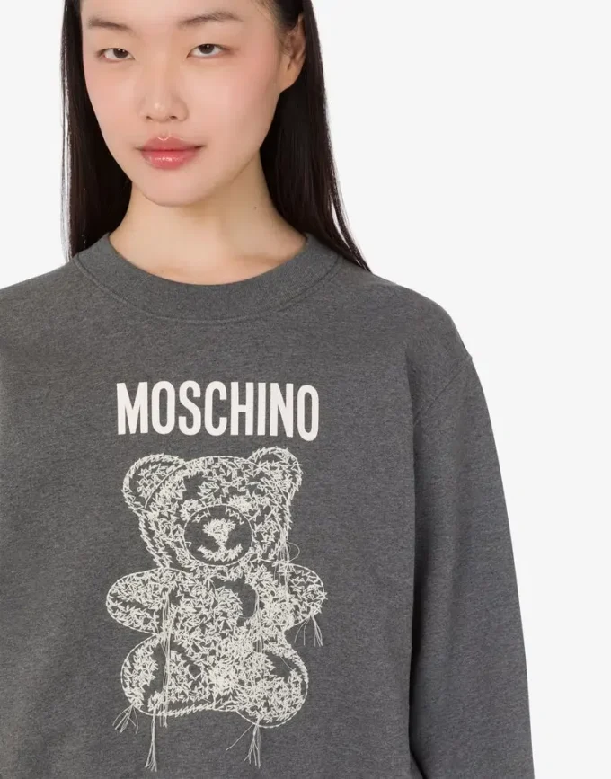 Felpa in cotone biologico Moschino Teddy Bear