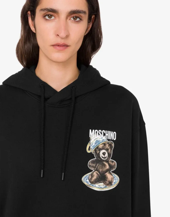 Felpa in cotone biologico Moschino Teddy Bear