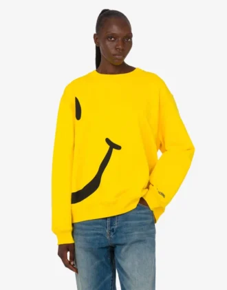 Felpa in cotone biologico Smiley®