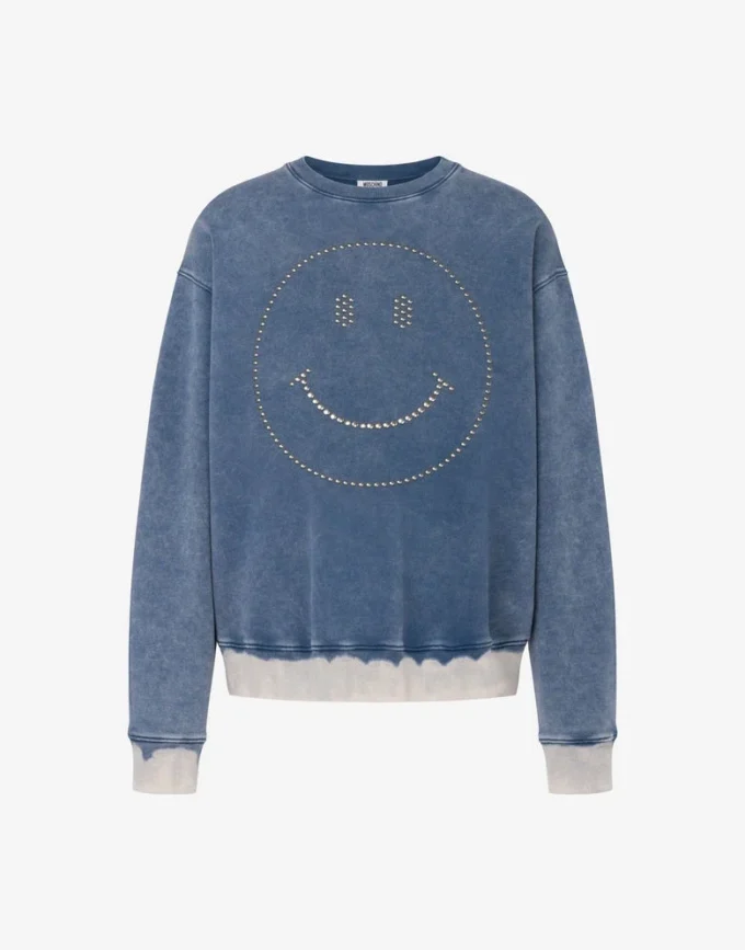 Felpa in cotone biologico Smiley®