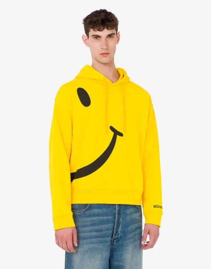 Felpa in cotone biologico Smiley®