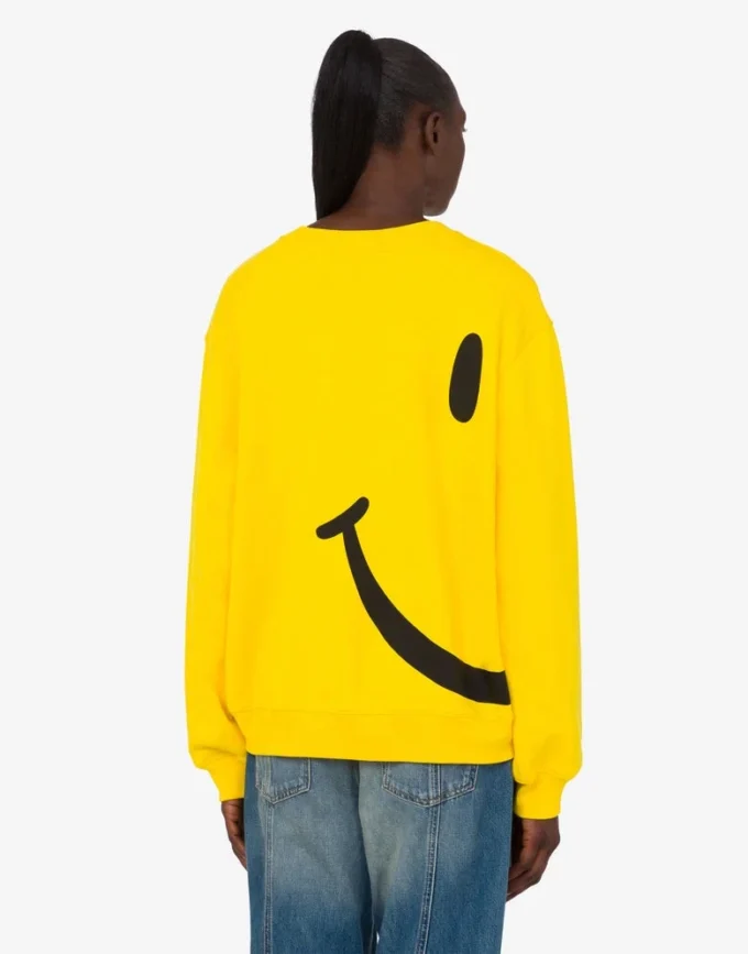 Felpa in cotone biologico Smiley®