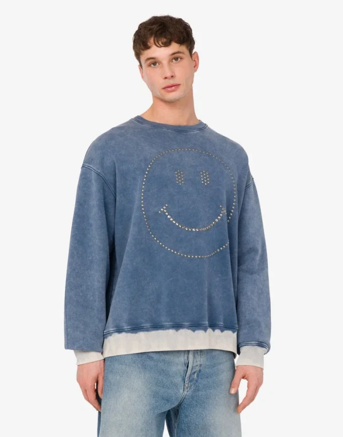 Felpa in cotone biologico Smiley®