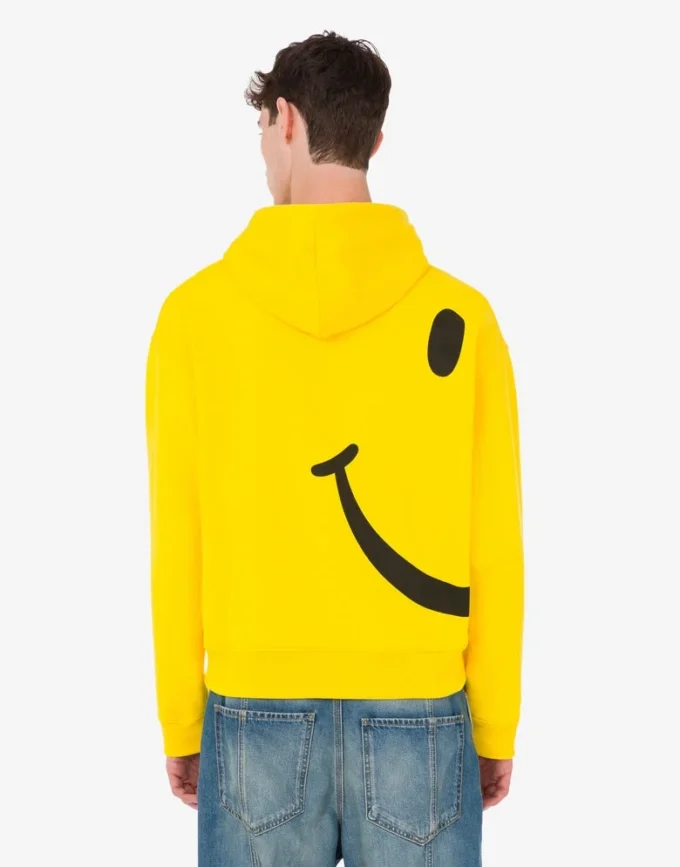 Felpa in cotone biologico Smiley®