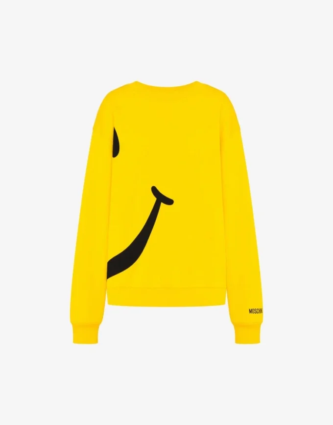 Felpa in cotone biologico Smiley®