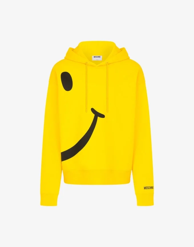 Felpa in cotone biologico Smiley®
