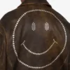 Giacca da motociclista in pelle nappa Smiley®