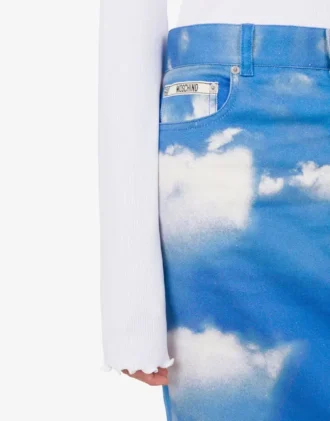 Gonna a campana in cotone Archive Clouds