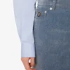 Gonna in denim floccato Gonna in denim floccato