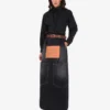 Gonna in denim nero