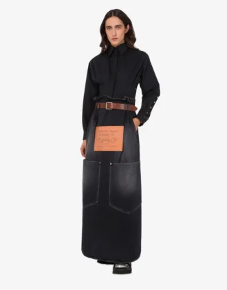 Gonna in denim nero