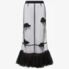 Gonna in tulle ricamato