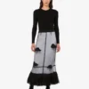 Gonna in tulle ricamato