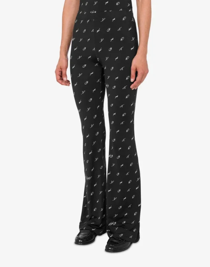 Leggings in jersey tecnico stampato