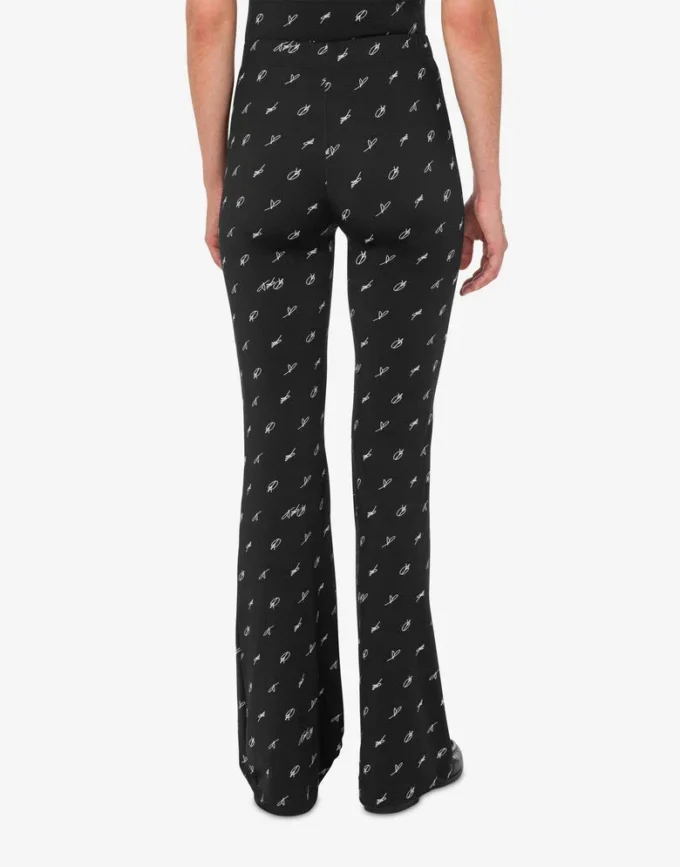 Leggings in jersey tecnico stampato