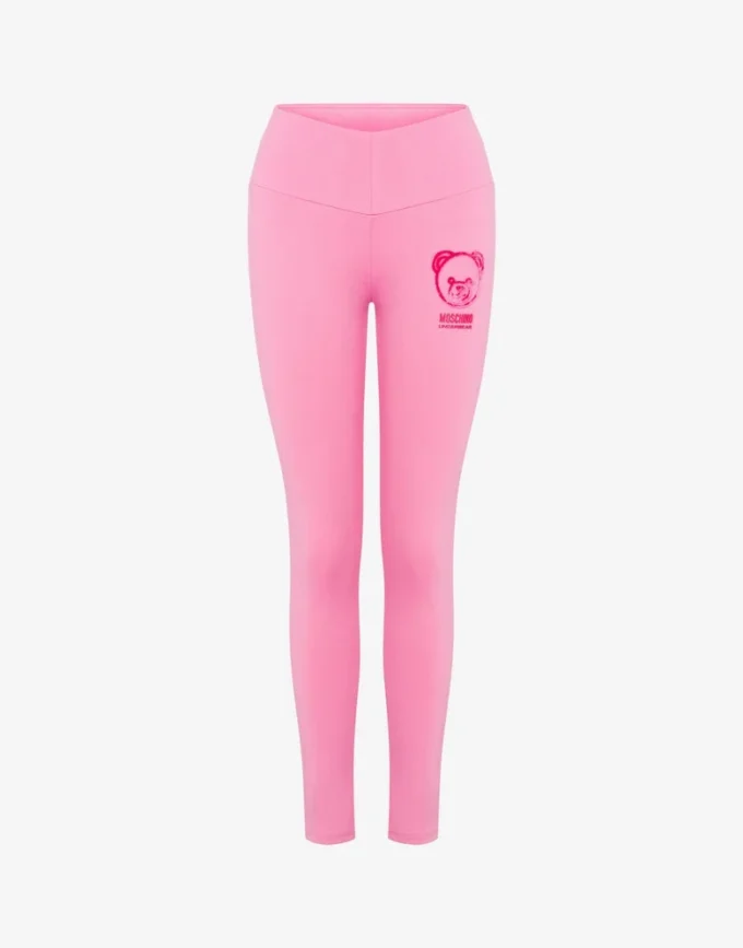 Leggings Moschino Teddy Bear in tessuto tecnico