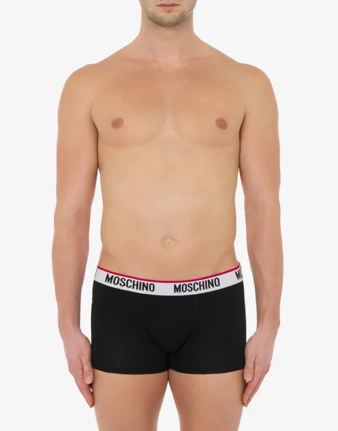 Logo Band set di 2 boxer in jersey elasticizzato