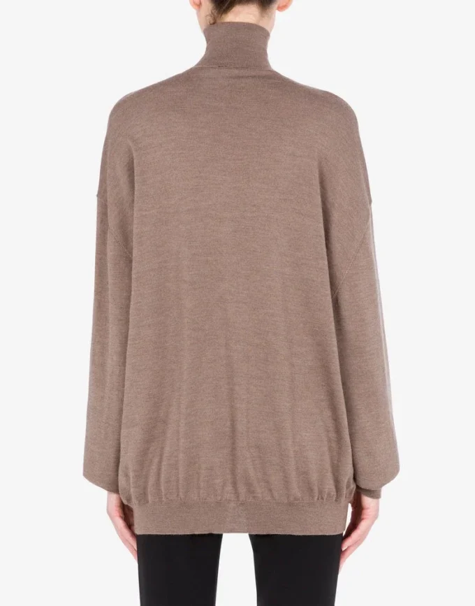 Maglione a collo alto in lana Golden M