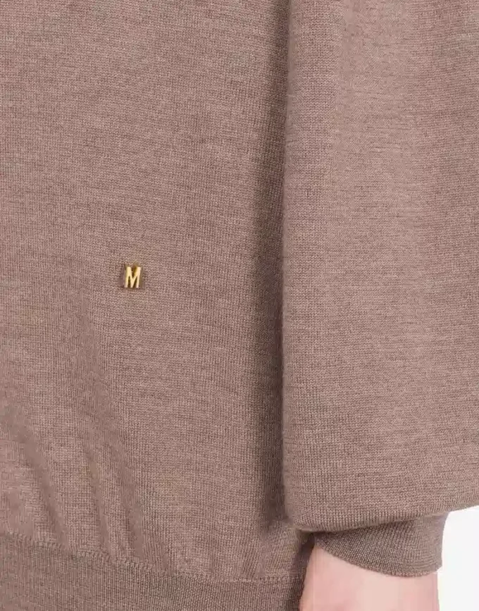 Maglione a collo alto in lana Golden M