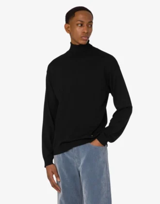 Maglione a collo alto in misto lana Golden M