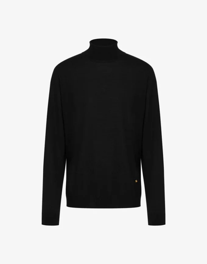 Maglione a collo alto in misto lana Golden M