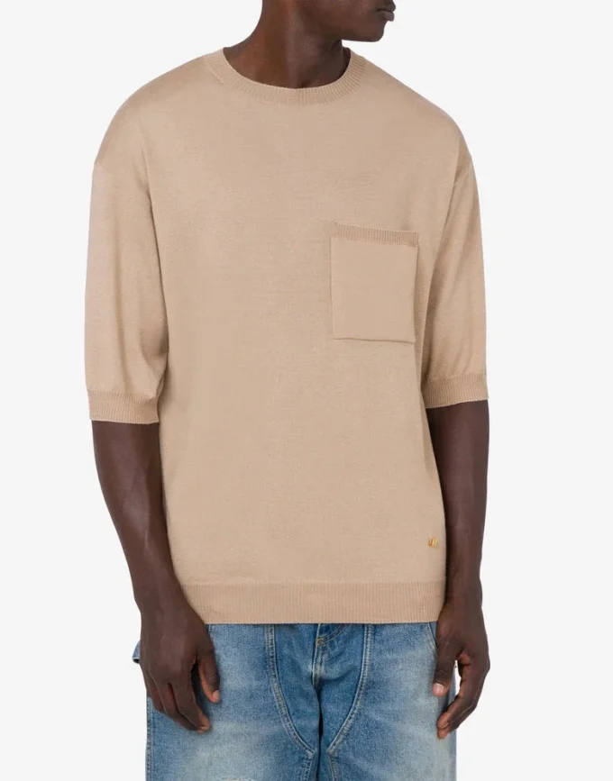 Maglione in lana e seta Golden M