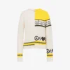 Cardigan in misto lana intarsio