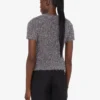 Maglione in tessuto effetto metallizzato