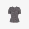 Maglione in tessuto effetto metallizzato