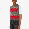 Maglione senza maniche in misto lana Smiley®