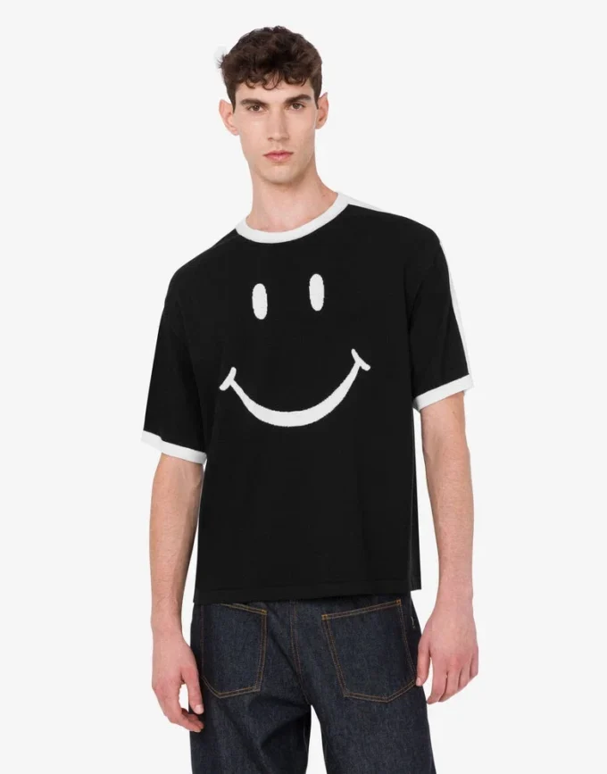Maglione Smiley® in lana merino extrafine