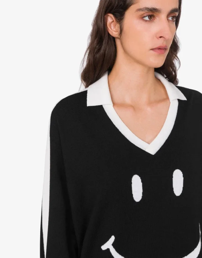 Maglione Smiley® in lana merino extrafine Maglione Smiley® in lana merino extrafine