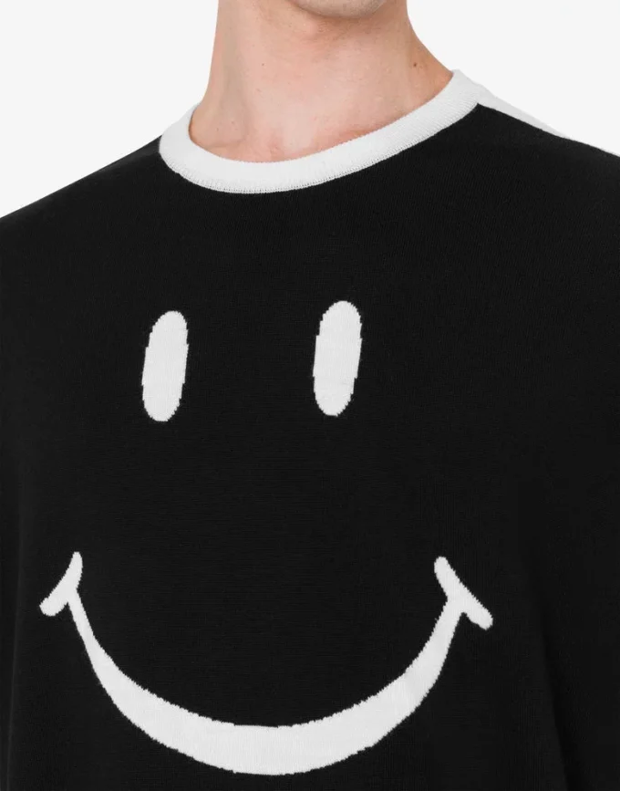 Maglione Smiley® in lana merino extrafine
