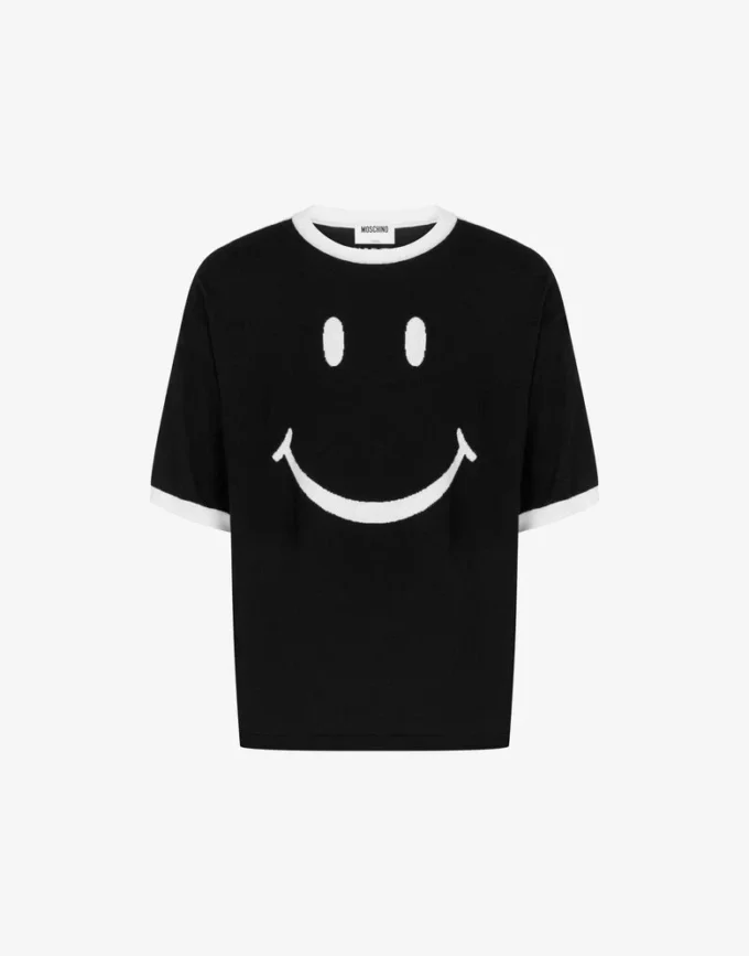 Maglione Smiley® in lana merino extrafine