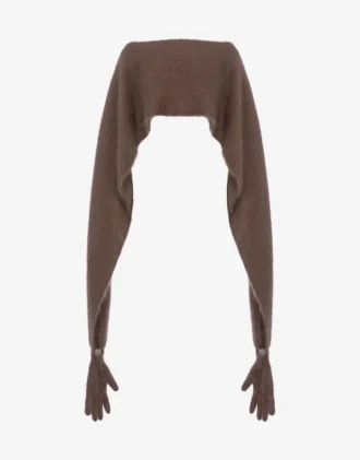Mantello in mohair spazzolato