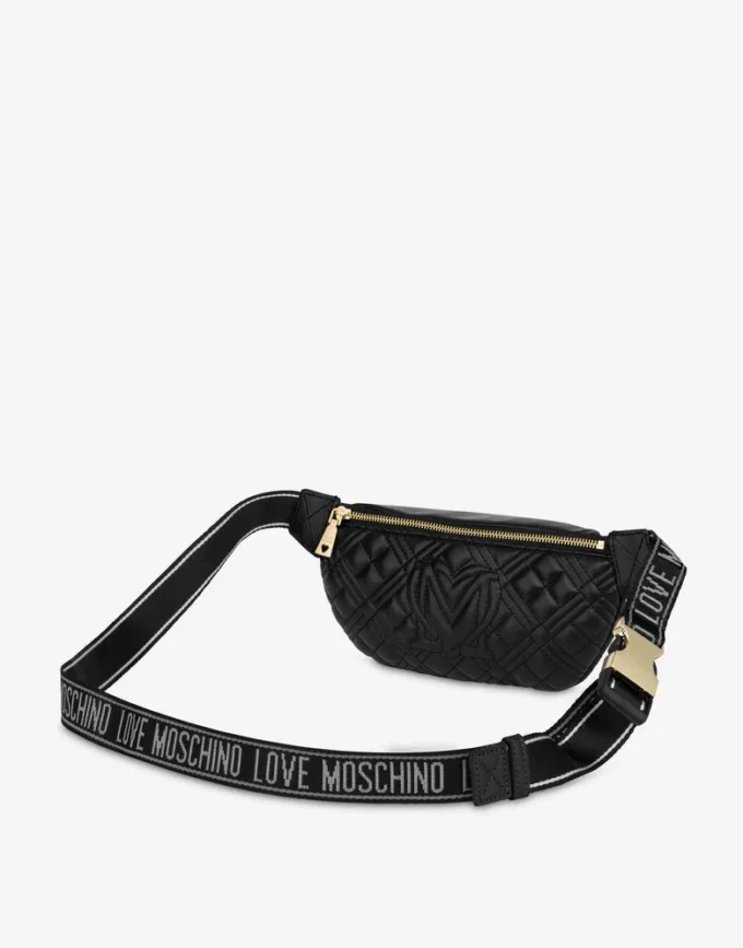 Marsupio trapuntato con logo lettering Marsupio trapuntato con logo lettering