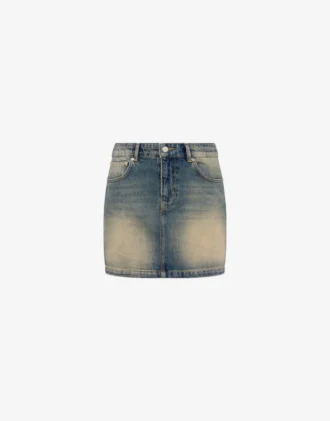 Minigonna in denim di cotone