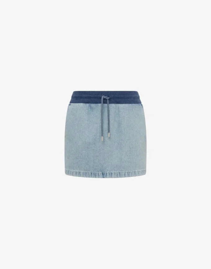 Minigonna in denim di cotone Minigonna in denim di cotone