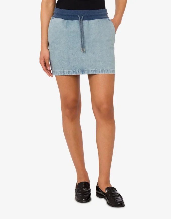 Minigonna in denim di cotone Minigonna in denim di cotone