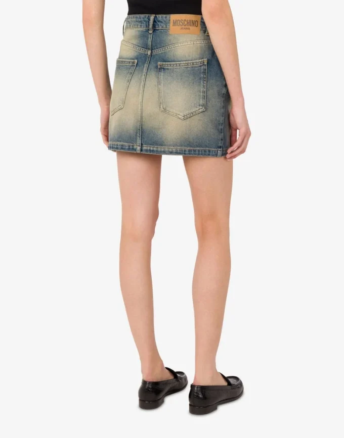 Minigonna in denim di cotone Minigonna in denim di cotone