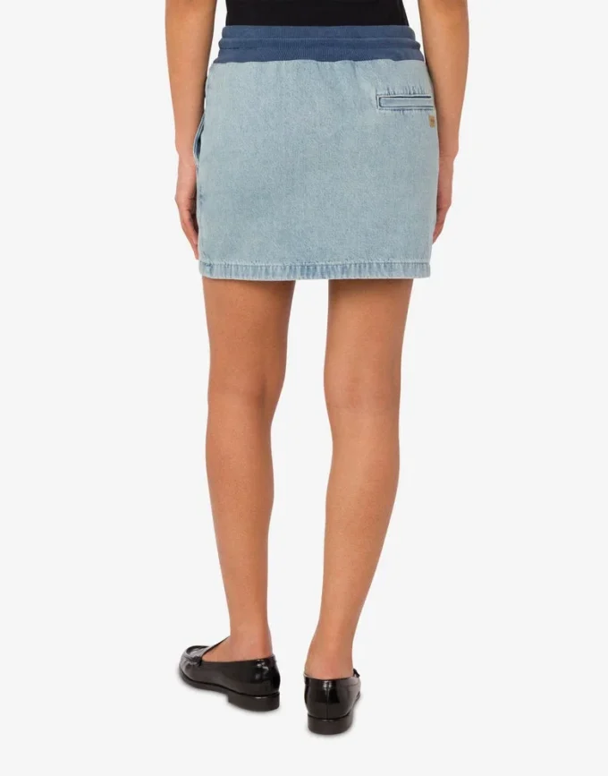 Minigonna in denim di cotone Minigonna in denim di cotone