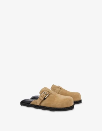 Mules in pelle scamosciata