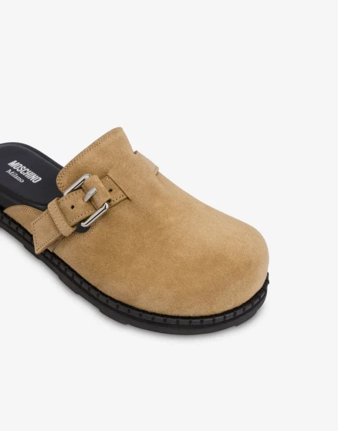 Mules in pelle scamosciata
