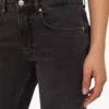 Pantaloni a zampa in denim di cotone Pantaloni a zampa in denim di cotone