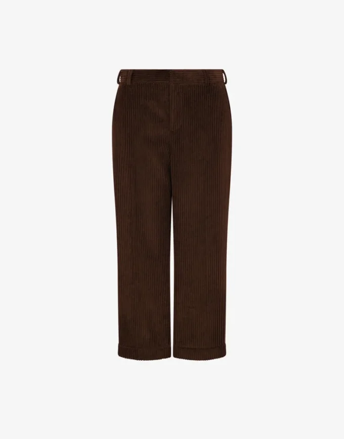 Pantaloni cropped in velluto a coste Pantaloni cropped in velluto a coste