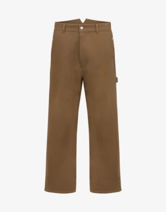 Pantaloni doppi in tricotine di cotone