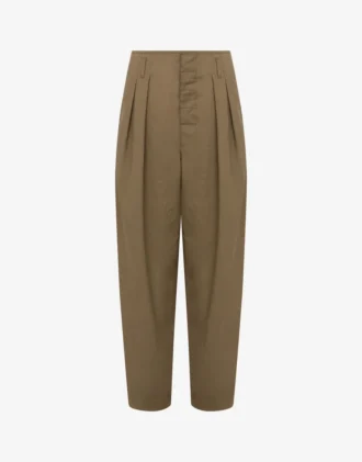 Pantaloni in cotone a diagonale