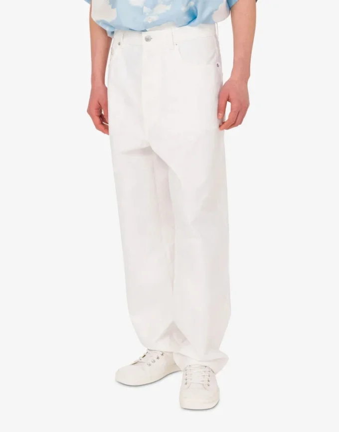 Pantaloni in cotone shantung Pantaloni in cotone shantung