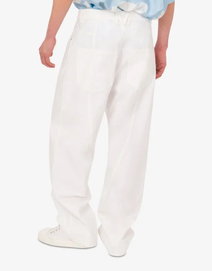 Pantaloni in cotone shantung Pantaloni in cotone shantung